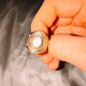 gold and marble ring!